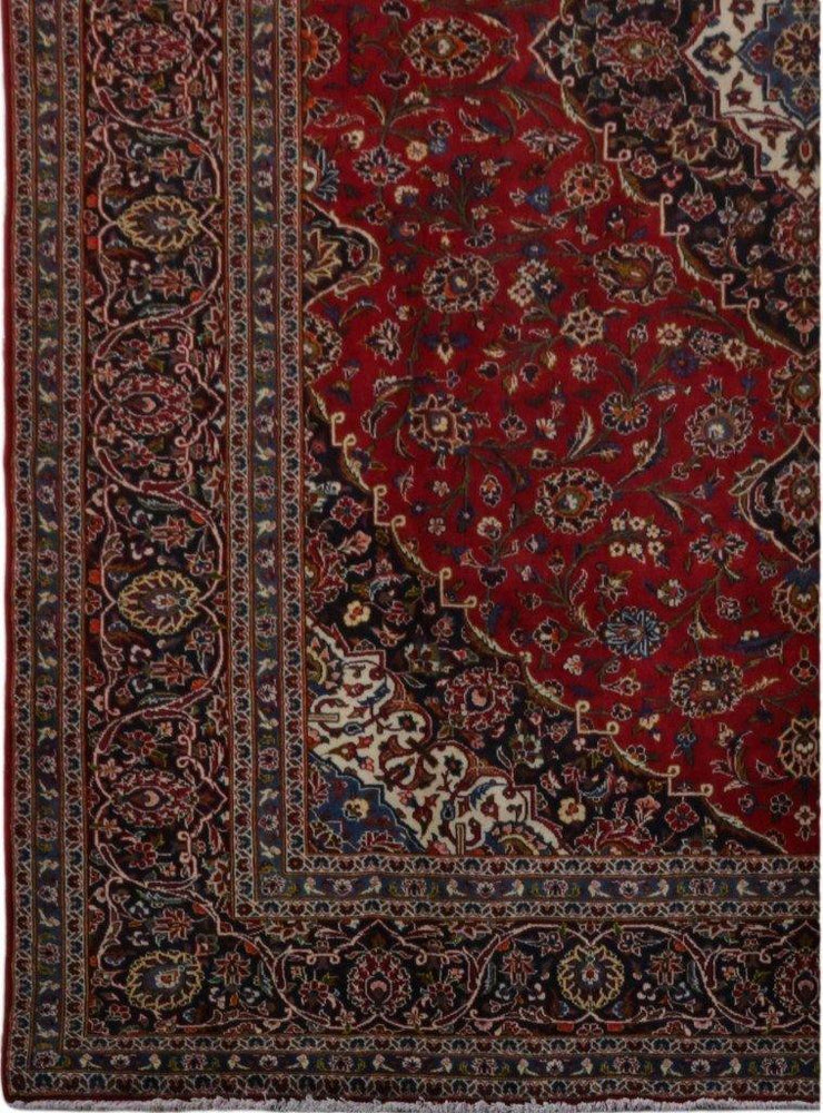 10x13 Authentic Hand-knotted Persian Signed Kashan Rug - Iran - bestrugplace