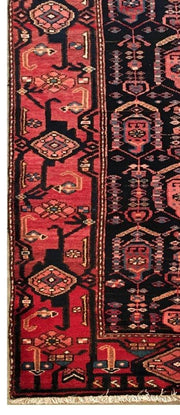 3x10 Authentic Hand-knotted Persian Hamadan Rug - Iran - bestrugplace