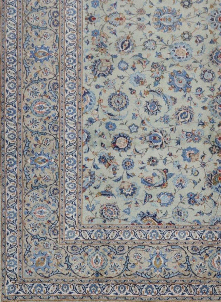 10x13 Authentic Hand-knotted Persian Signed Kashan Rug - Iran - bestrugplace