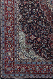 10' x14' Rufous Red Persian Signed Kashan Rug