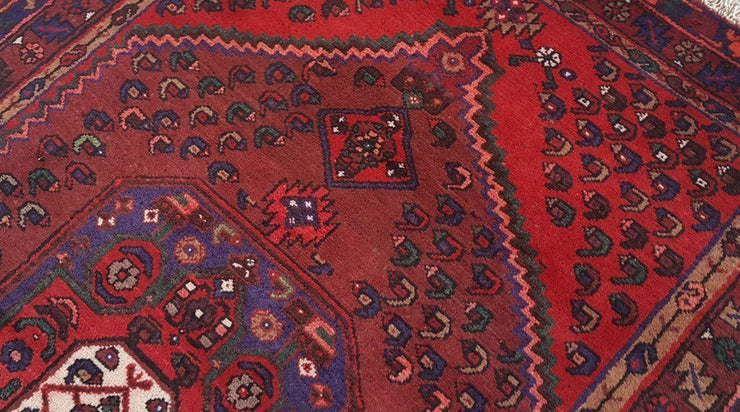 4' x 7' Red Persian Kurd Bijar Rug