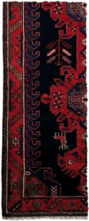 4.5x11 Authentic Hand-knotted Persian Hamadan Rug - Iran - bestrugplace