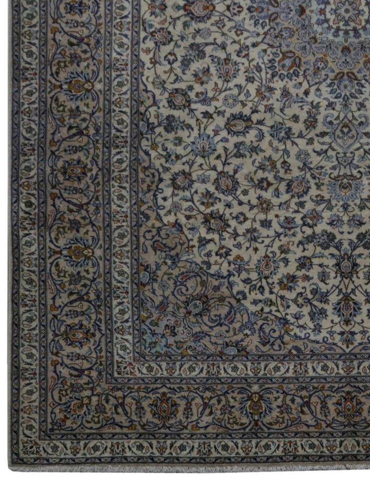 10x13 Authentic Hand-knotted Persian Signed Kashan Rug - Iran - bestrugplace