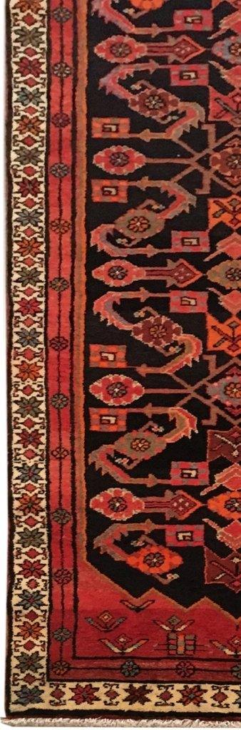 3x13 Authentic Hand-knotted Persian Hamadan Rug - Iran - bestrugplace