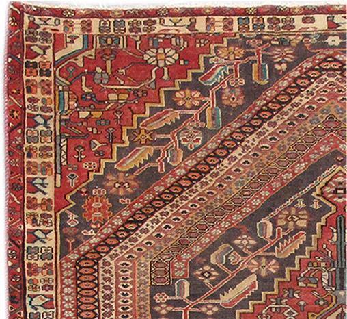 Luxurious 5x7 Authentic Hand-knotted Persian Hamadan Rug - Iran - bestrugplace