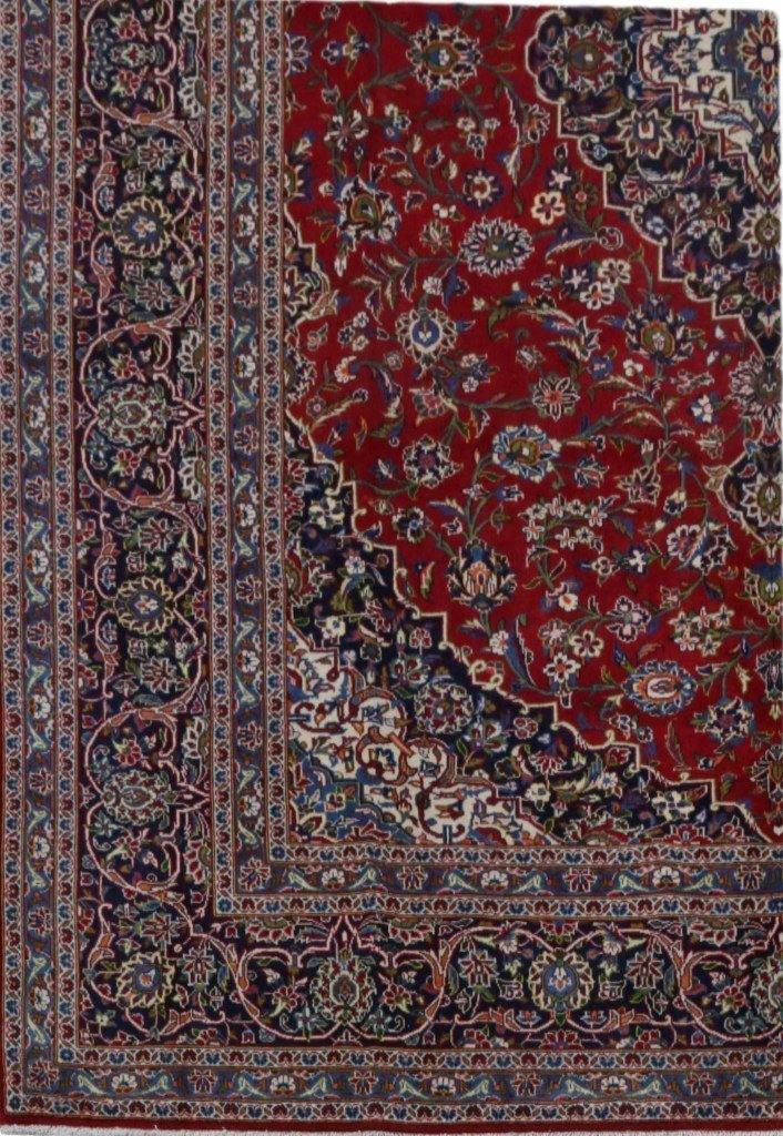 10x13 Authentic Hand-knotted Persian Signed Kashan Rug - Iran - bestrugplace