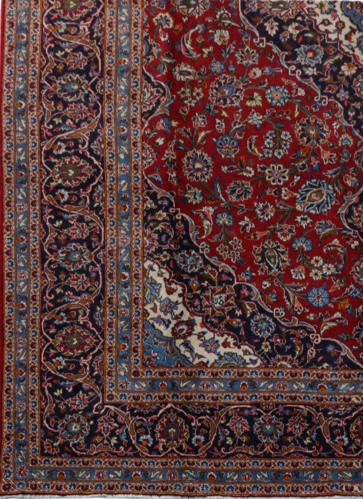 10x14 Authentic Hand-knotted Persian Kashan Rug - Iran - bestrugplace