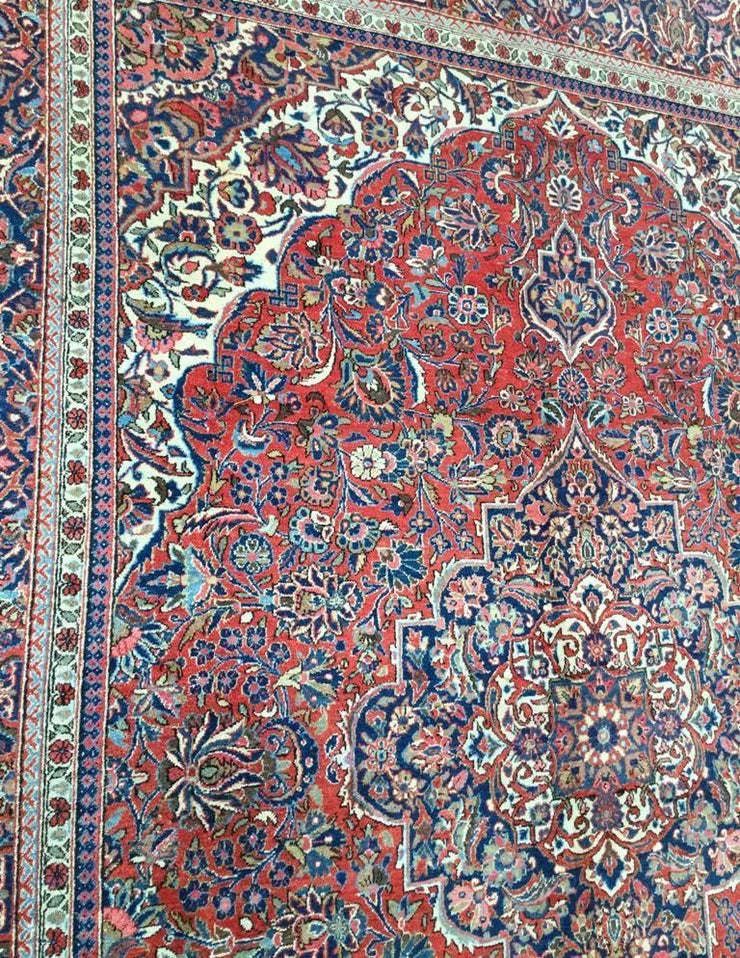 9x13 Authentic Hand Knotted Persian Heriz Rug - Iran - bestrugplace