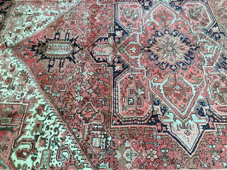 10x13 Authentic Hand Knotted Persian Heriz Rug - Iran - bestrugplace