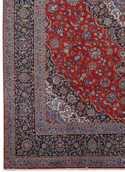 11x15 Authentic Hand-knotted Persian Signed Kashan Rug - Iran - bestrugplace