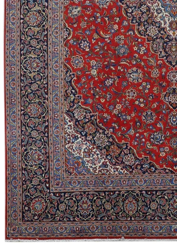 11x15 Authentic Hand-knotted Persian Signed Kashan Rug - Iran - bestrugplace