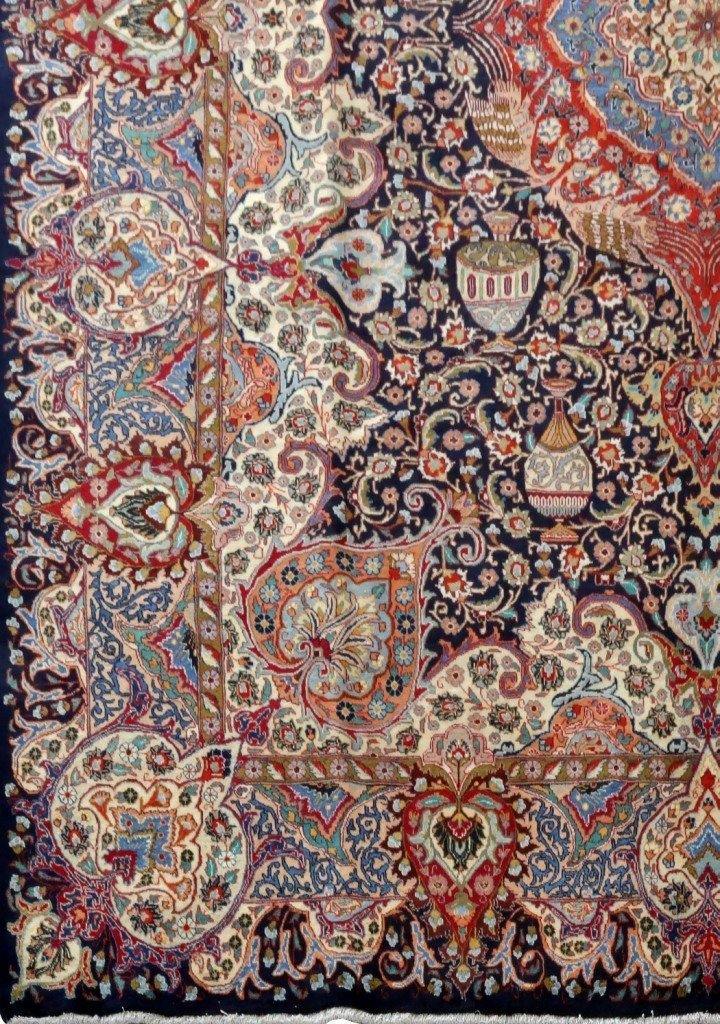 13x10 Authentic Hand-knotted Persian Kashmar Rug - Iran - bestrugplace