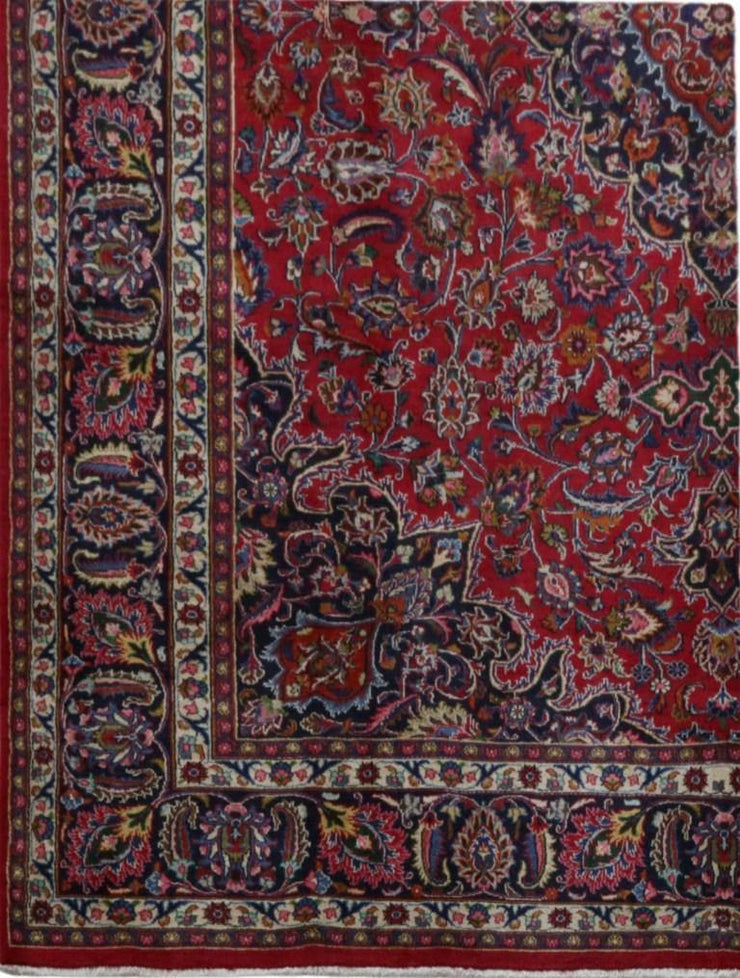 10x13 Authentic Hand-knotted Persian Signed Kashan Rug - Iran - bestrugplace