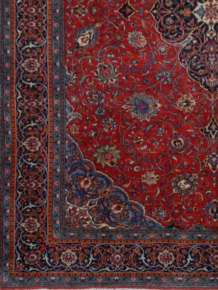 10x13 Authentic Hand-knotted Persian Signed Sarouk Rug - Iran - bestrugplace