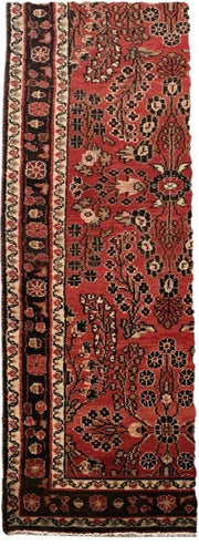 3x13 Authentic Hand-knotted Persian Hamadan Rug - Iran - bestrugplace