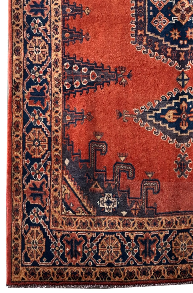 6' x 8' Orange Persian Vis Rug