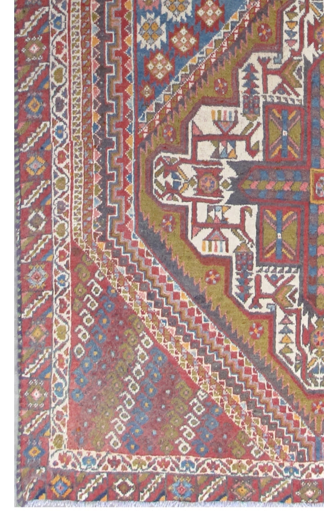 3' x 4' Red Persian Shahrbabak Rug