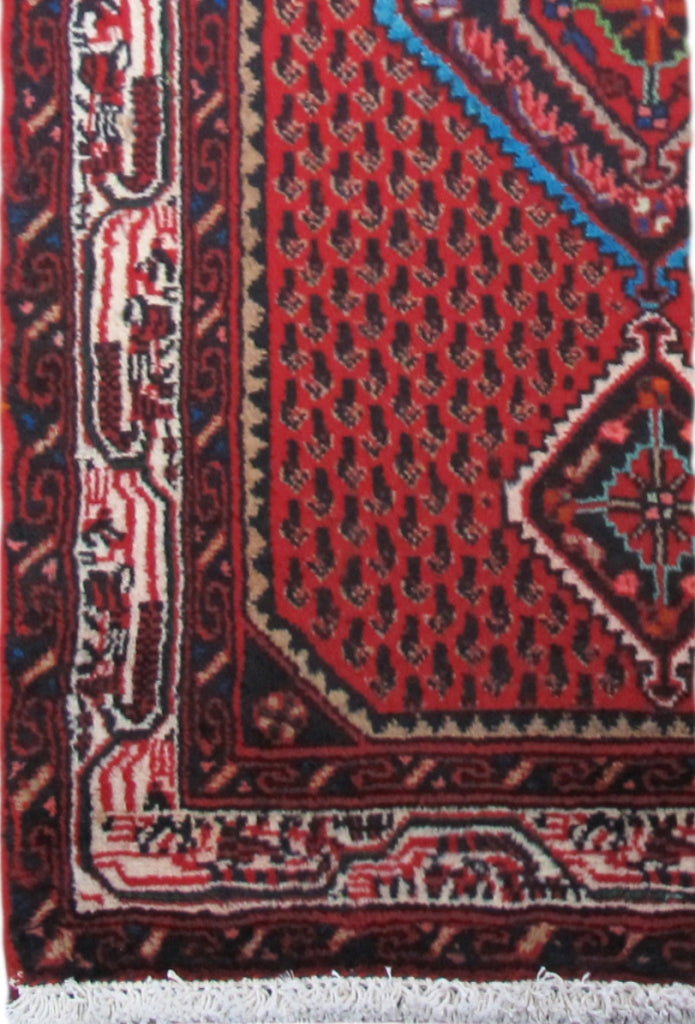 2' x 4' Red Persian Hamadan Rug