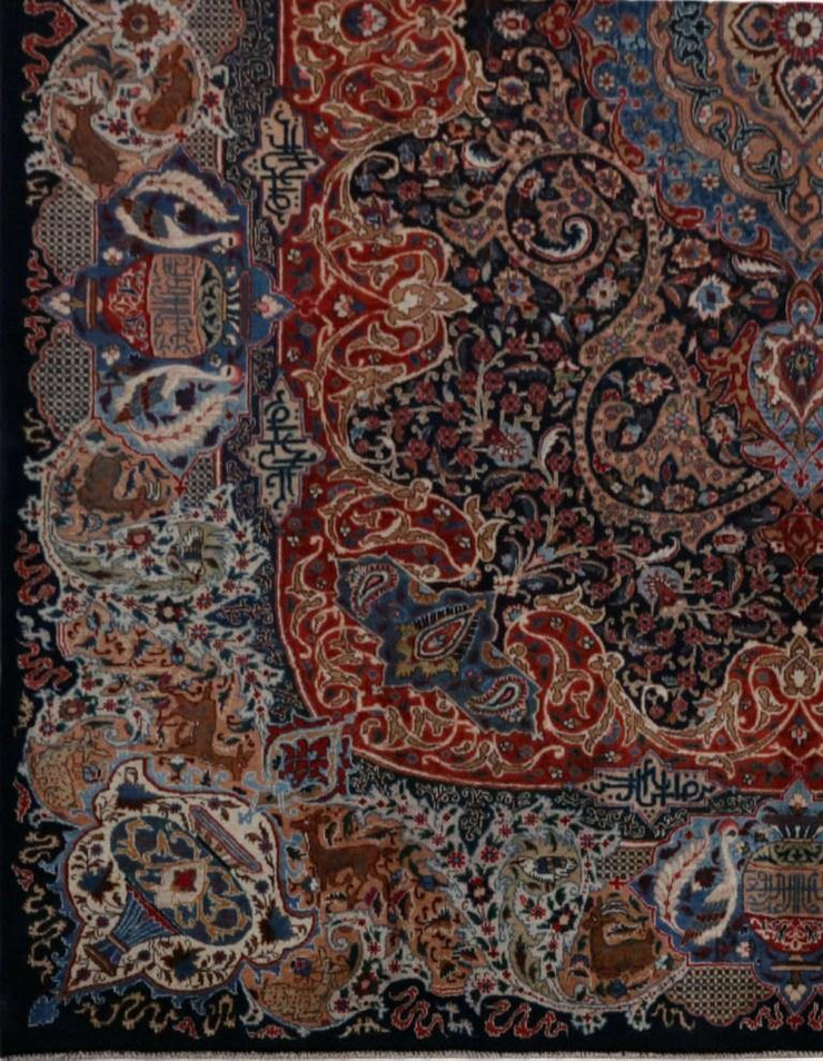 10x13 Authentic Hand-knotted Persian Signed Kashmar Rug - Iran - bestrugplace