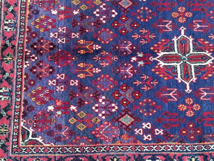 4x7 Authentic Hand Knotted Persian Hamadan Rug - Iran - bestrugplace