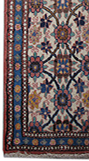 2' x 4' Ivory Persian Varamin Rug