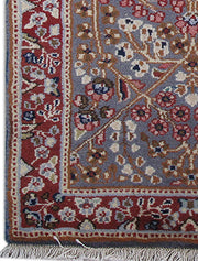 2' x 3' Tan Brown Persian Kerman Rug