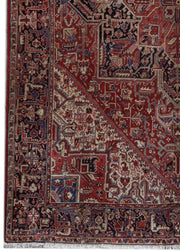 8x12 Authentic Hand-knotted Persian Heriz Rug - Iran - bestrugplace