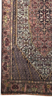 4x7 Authentic Hand-knotted Persian Hamadan Rug - Iran - bestrugplace