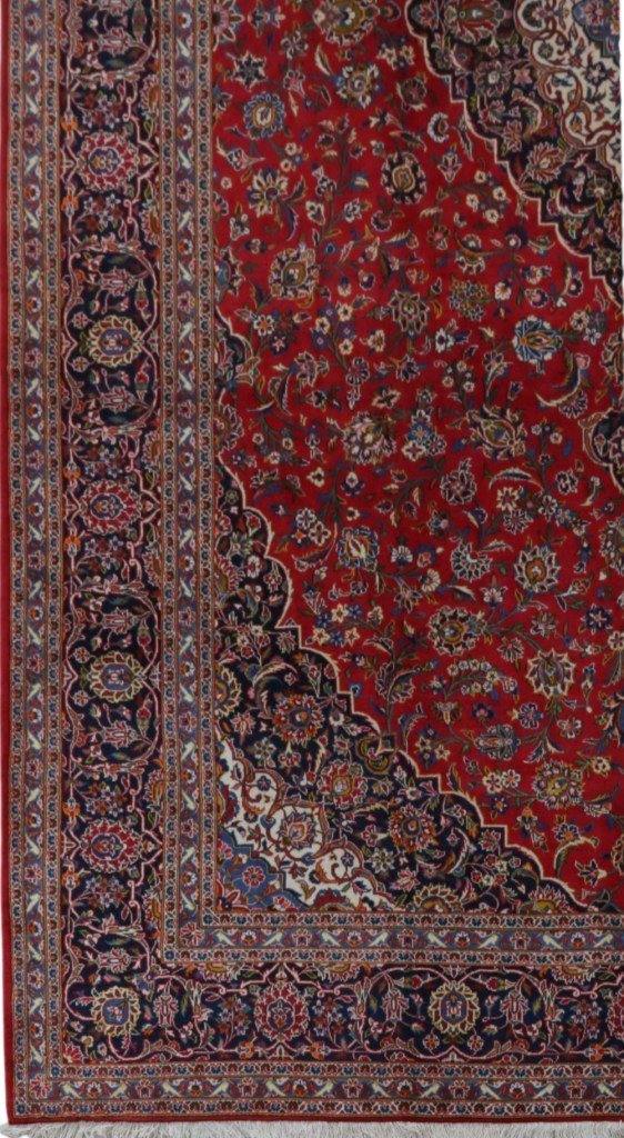 10x18 Authentic Hand-knotted Persian Signed Kashan Rug - Iran - bestrugplace