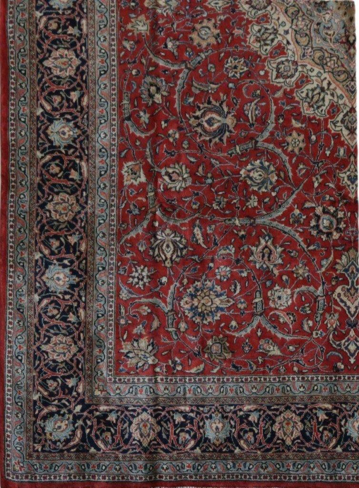 9x13 Authentic Hand-knotted Persian Sarouk Rug - Iran - bestrugplace