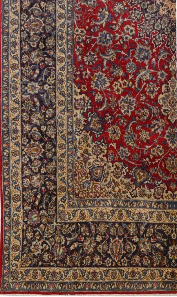 10x17 Authentic Hand-knotted Persian Signed Isfahan Rug - Iran - bestrugplace