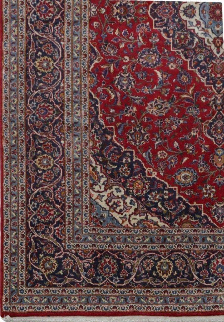 8x12 Authentic Hand-knotted Persian Signed Kashan Rug - Iran - bestrugplace