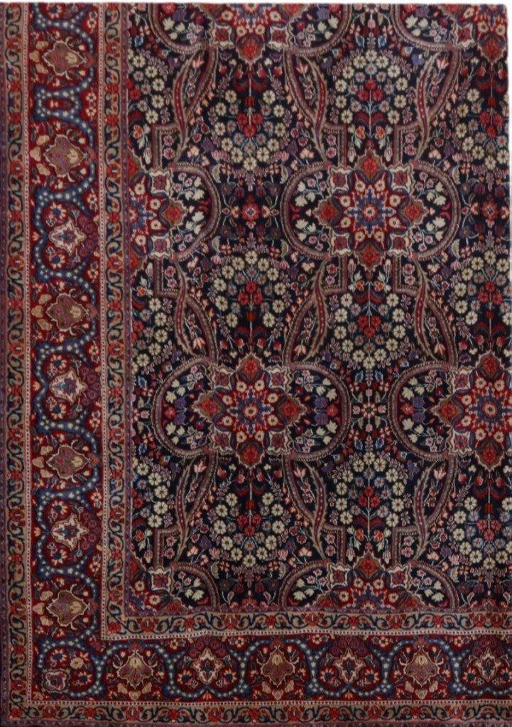 10x14 Authentic Hand-knotted Persian Signed Moud Rug - Iran - bestrugplace