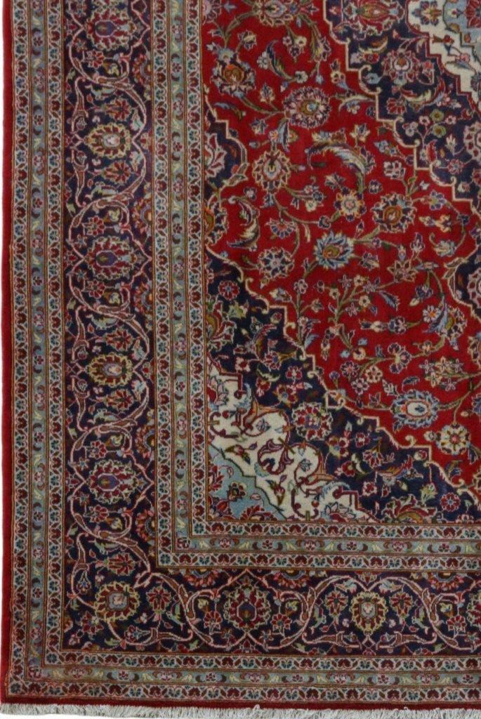 8x12 Authentic Hand-knotted Persian Signed Kashan Rug - Iran - bestrugplace