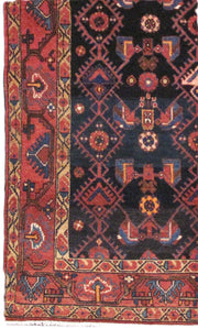 Luxurious 4x7 Authentic Hand-knotted Persian Hamadan Rug - Iran - bestrugplace