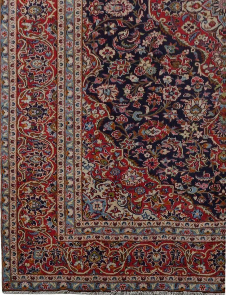 9x13 Authentic Hand-knotted Persian Signed Kashan Rug - Iran - bestrugplace