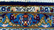 SIGNED 11x16 NAVY BLUE Authentic Persian Kashan Rug PERFECT QUALITY- Iran 80162 - bestrugplace