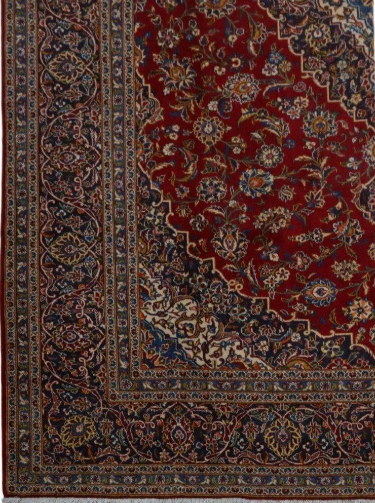 10x14 Authentic Hand-knotted Persian Signed Kashan Rug - Iran - bestrugplace