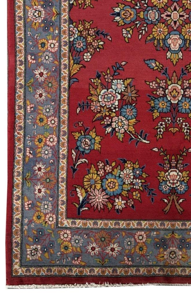 4x7 Authentic Hand-knotted Persian Sarouk Rug - Iran - bestrugplace