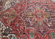 8x12 Authentic Hand Knotted Persian Heriz Rug - Iran - bestrugplace