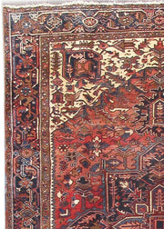 Luxurious 9x12 Authentic Hand-knotted Persian Heriz Rug - Iran - bestrugplace