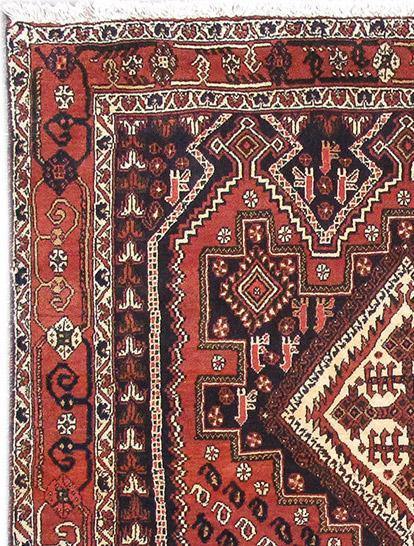 Luxurious 5x6 Authentic Hand-knotted Persian Hamadan Rug - Iran - bestrugplace