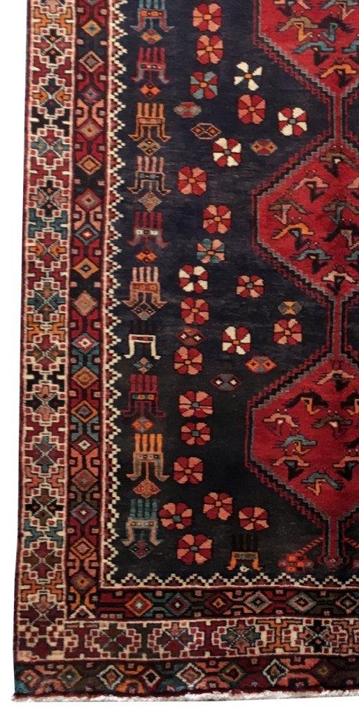 5x10 Authentic Hand-knotted Persian Hamadan Rug - Iran - bestrugplace