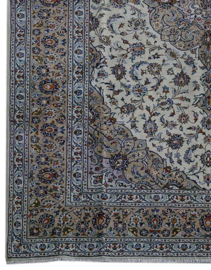 10x13 Authentic Hand-knotted Persian Signed Kashan Rug - Iran - bestrugplace