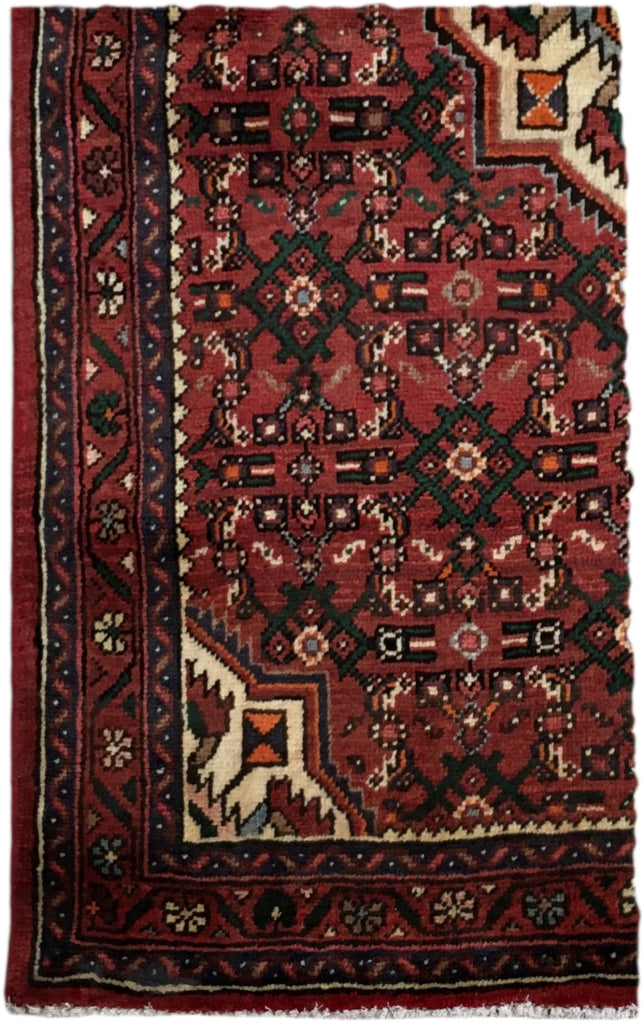 4' x 5'  Persian Hamadan Tribal Rug