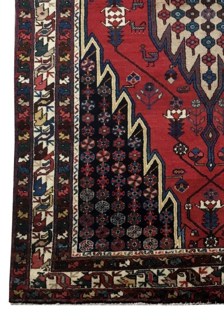 5x7 Authentic Hand-knotted Persian Hamadan Rug - Iran - bestrugplace