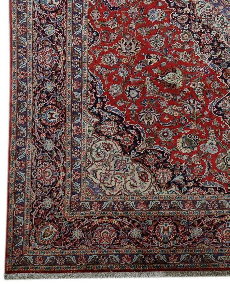 10x13 Authentic Hand-knotted Persian Signed Kashan Rug - Iran - bestrugplace