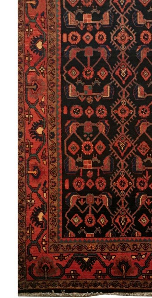 4x14 Authentic Hand-knotted Persian Hamadan Rug - Iran - bestrugplace