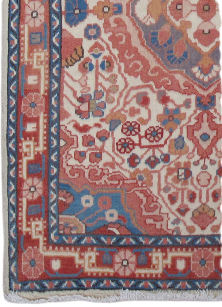 3' x 3' Ivory Persian Jozan Rug