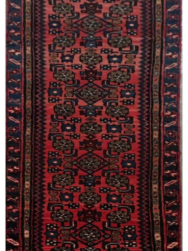 3x13 Authentic Hand-knotted Persian Hamadan Rug - Iran - bestrugplace